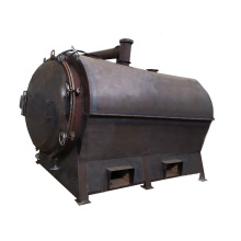 Rice Husk Wood Waste Biomass Briquettes Horizontal Charcoal Making Furnace For BBQ Heating